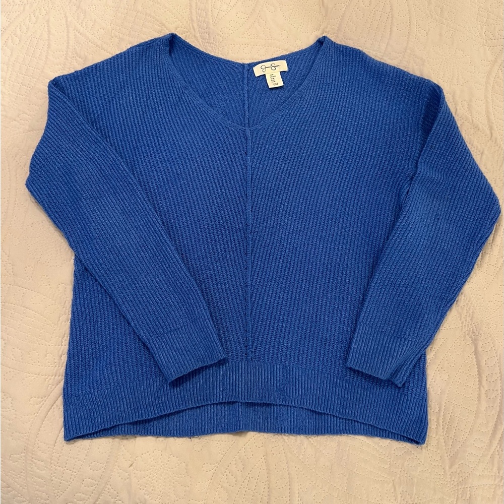 Jessica Simpson Royal Blue V-Neck Sweater